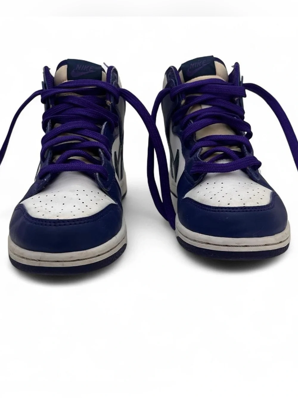3Y Nike Dunk High Top Electro Purple Athletic Basketball Sneakers Womens’s 3.5